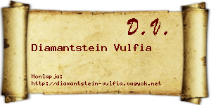 Diamantstein Vulfia névjegykártya
